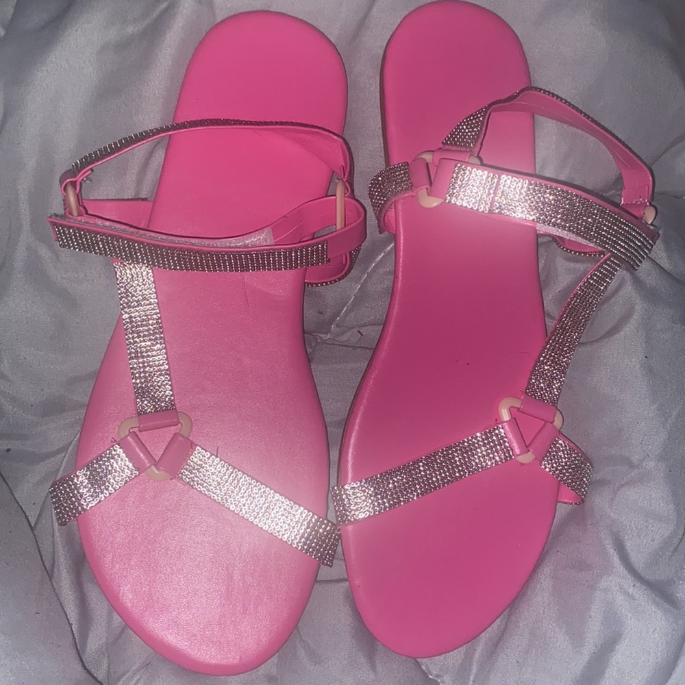 Pink Sparkle Sandals